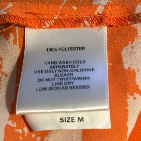 Charlie Jade for A pea in the Pod Sz M orange sleeveless hi low maternity dress - Picture 6 of 6